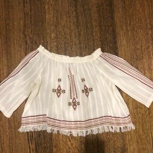 Off the shoulder topshop blouse